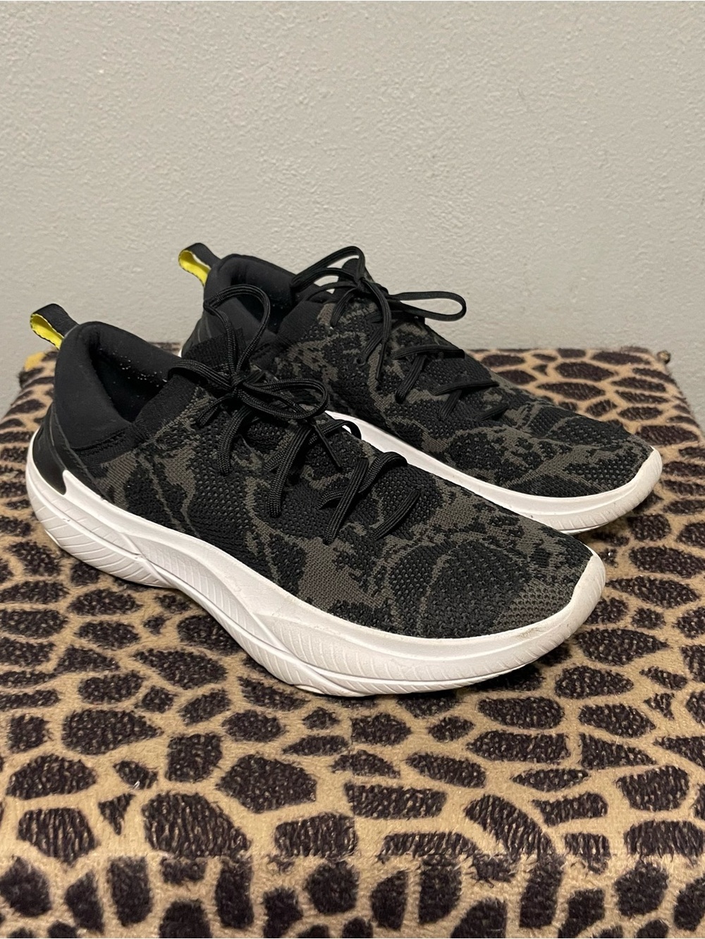Sorel Explorer Blitz Lace Up Casual Sneakers Black Gray Camo Womens 8